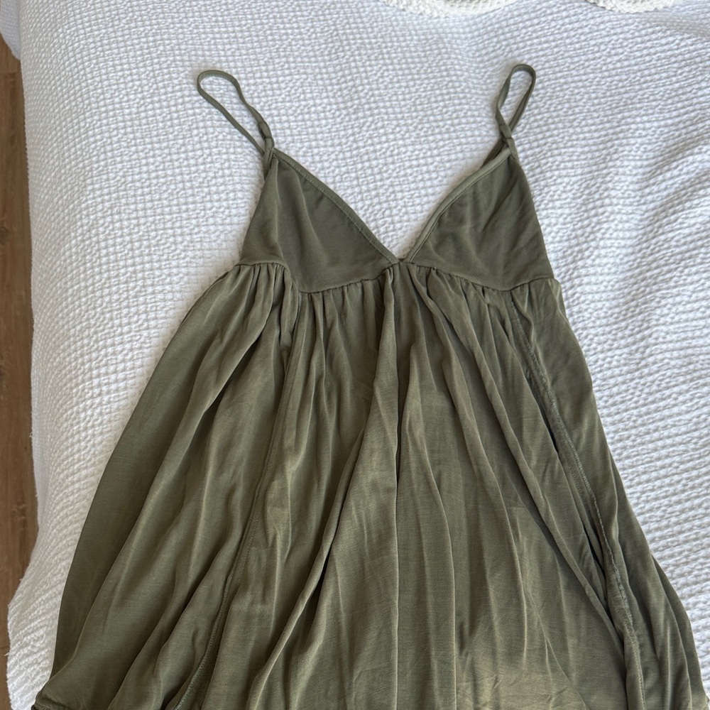NWT Free People Olive Green Spaghetti Strap